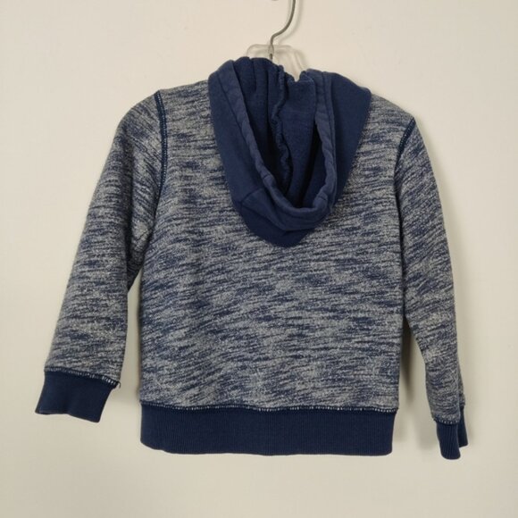 Carter's Boy's Zipped Hoodie Sweatshirt in Blue Size 3T 100% Cotton - Picture 2 of 5